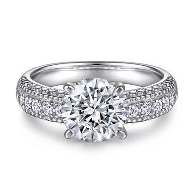 Anillo de Plata Esterlina para Pareja con Circón Brillante - Image 12