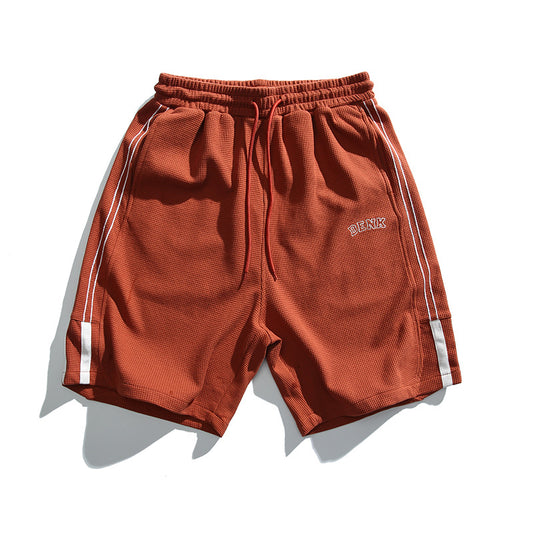 Shorts Sueltos Cuadriculados Beige Estilo Japonés - Cómodos y Versátiles - Image 2