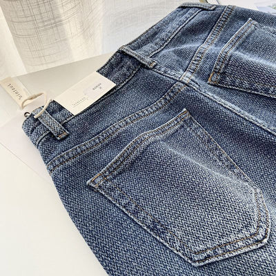Jeans Rectos Azul Retro para Mujer - Image 14