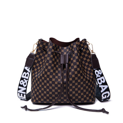 Bolso Bucket de Cuero PU Multicapa para Mujer - Bolso Crossbody Elegante y Versátil - Image 6