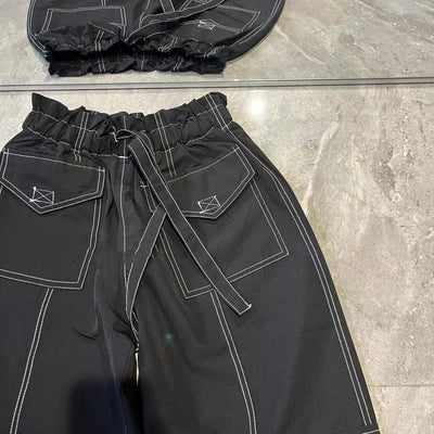 Pantalones Casuales de Diseño con Costuras Decorativas - Estilo Urbano Trendy - Image 3
