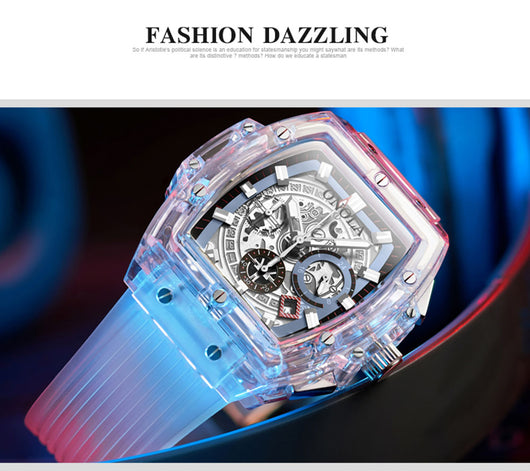 Reloj Unisex con Esfera Transparente y Luz Luminosa - Image 12