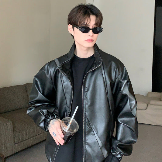 Chaqueta de Contraste con Cuello Distintivo para Hombre