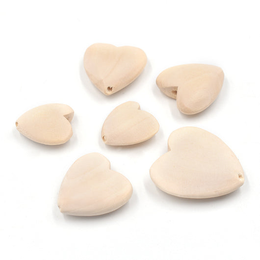 Accesorios DIY Corazones de Madera 20-40MM - Image 3