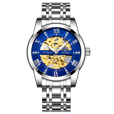 Reloj Mecánico con Pulsera de Acero Calado - Image 8