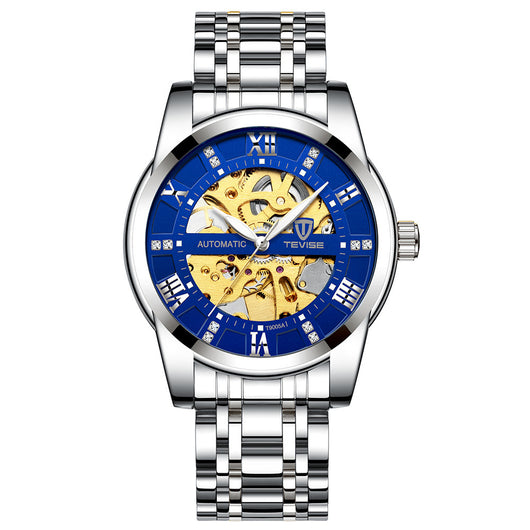 Reloj Mecánico con Pulsera de Acero Calado - Image 8