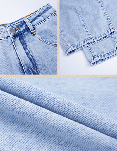 Jeans Retro Cintura Alta Mujer - Corte Holgado y Casual - Image 11