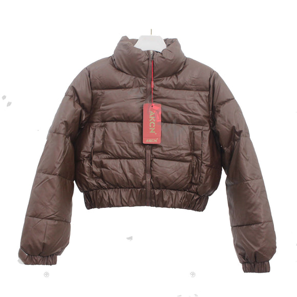 Chaqueta Acolchada de Cuello Alto para Otoño e Invierno