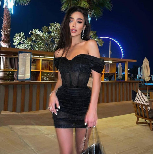 Vestido Ajustado con Hombrera de Manga Única, Diseño Europeo y Americano - Image 15
