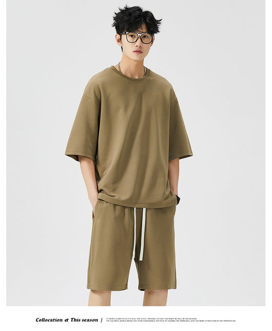 Conjunto Deportivo Hombre Verano Seda Helada Ligero Cómodo - Image 26