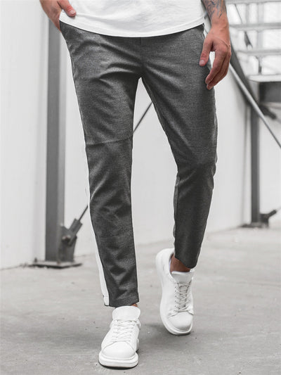 Pantalones Slim Ajustados con Rayas Horizontales para Hombre - Image 9