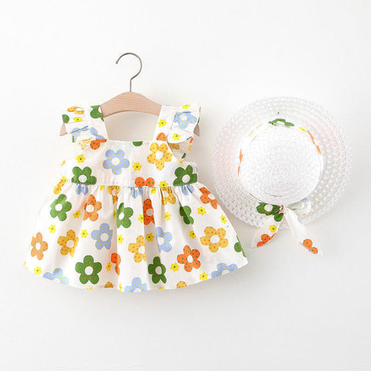Vestido Infantil Niña Verano Sin Mangas Estampado - Image 8