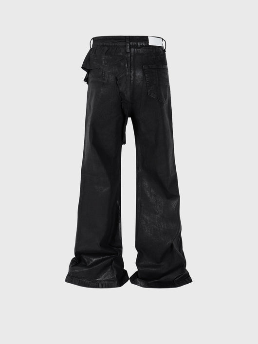 Pantalones Bootcut de Vinilo con Costuras Desgastadas - Image 5