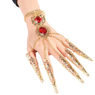 Uñas Postizas Doradas para Danza India - Image 12