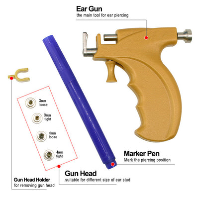 Pistola Perforadora de Acero Inoxidable para Aretes - Image 3