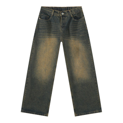 Jeans Retro Holgados con Cintura Elástica Estilo Coreano para Hombre - Image 8