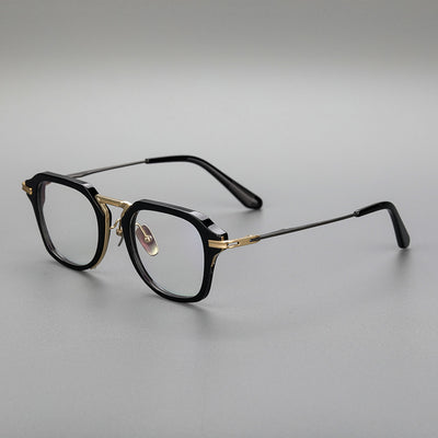 Gafas Retro de Titanio Puro con Montura de Lámina Metálica - Image 8
