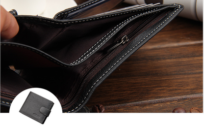 Billetera Corta Retro con Hebilla Multifuncional para Hombre - Image 14