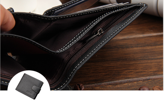 Billetera Corta Retro con Hebilla Multifuncional para Hombre - Image 14
