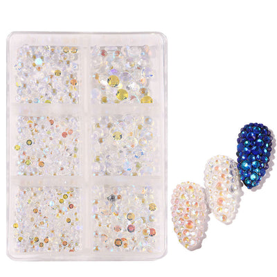 Stickers de Uñas Porcelana Blanca - 6 Compartimentos - Image 11