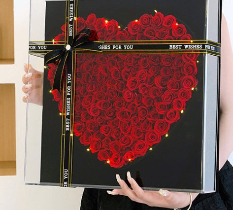 Ramo de Flores Eternas para San Valentín y Cumpleaños en Caja de Regalo - Image 11