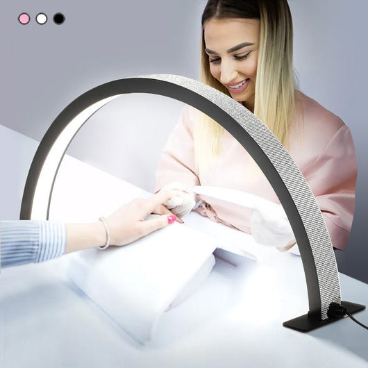 Lámpara LED de Escritorio con Lupa de Media Luna para Salón de Belleza - Protección Visual - Image 7
