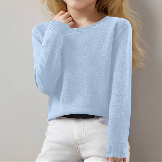 Suéter Cuello Redondo Versátil para Otoño e Invierno - Image 24