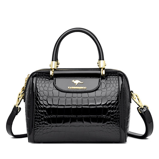 Bolso Bandolera de Cuero Charol Brillante para Mujer - Image 19