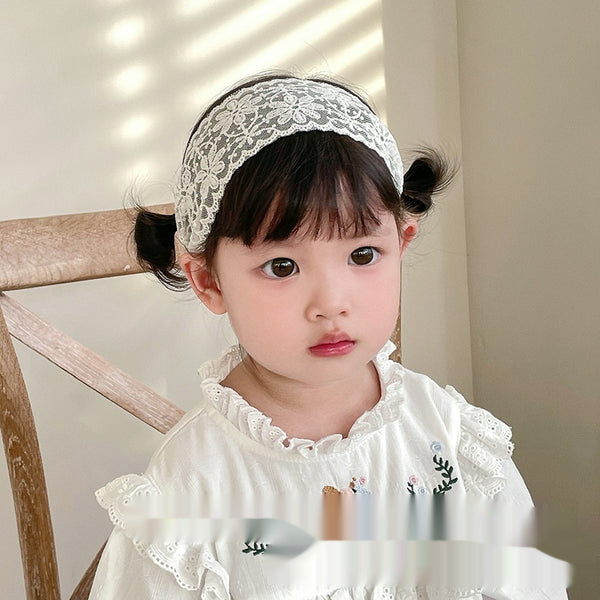 Diadema Elástica de Encaje para Niñas