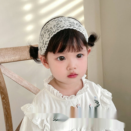 Diadema Elástica de Encaje para Niñas