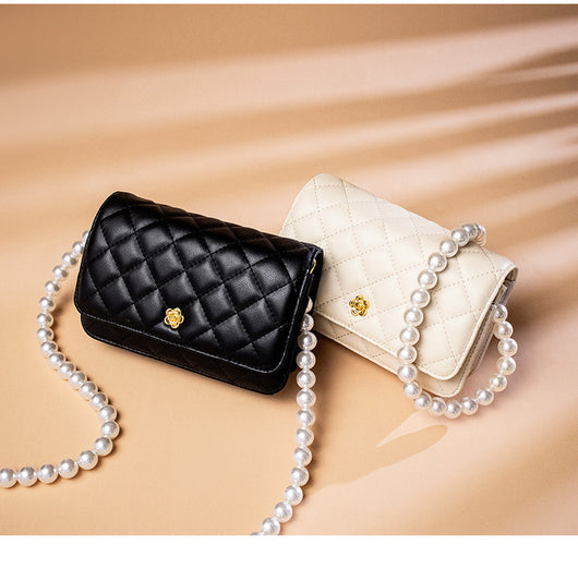 Bolso de Cadena Diamante Estilo Perfume en Cuero Pequeño - Image 16