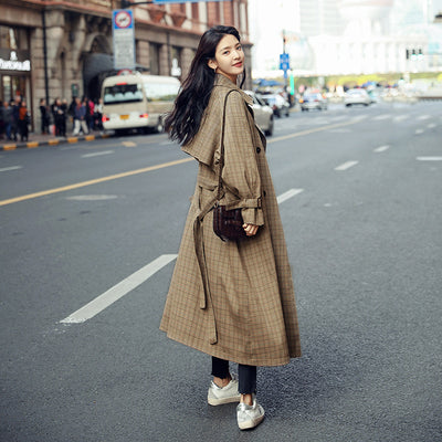 Abrigo Largo Cuadrille Suelta y Ligera - Corte Oversize Elegante para Mujer - Image 6