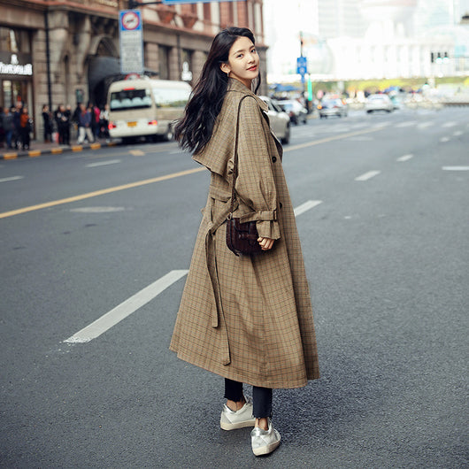 Abrigo Largo Cuadrille Suelta y Ligera - Corte Oversize Elegante para Mujer - Image 6
