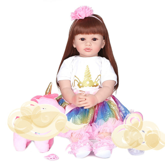 Muñeca Realista de 60 cm con Casa de Juegos Interactiva - Image 4