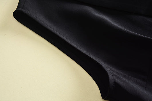 Jumpsuit Elegante Sin Mangas Negro Ajustado para Mujer - Image 3