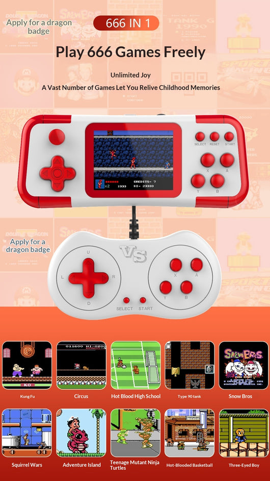 Consola de Juegos Portátil HD Dual para Dos Jugadores - Image 23