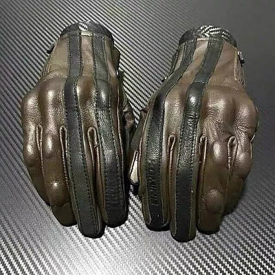 Guantes de Motocicleta con Protección de Cáscara de Piel de Oveja para Hombre - Image 14