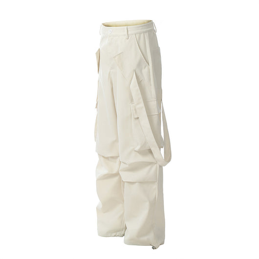 Overol Hombre Diseño de Bolsillos con Cinta y Pliegues - Image 10