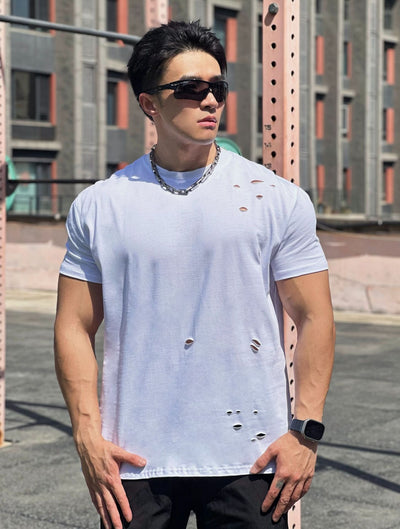 Camiseta Deportiva Suelta de Algodón para Hombre - Image 18