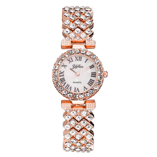 Reloj de Mujer Diamantes Escala Romana Elegancia Clásica - Image 9
