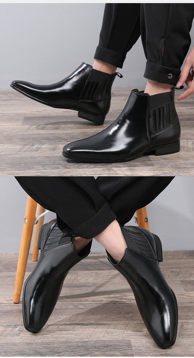 Botas Martin de Caña Alta Punta Afilada para Hombre - Image 9