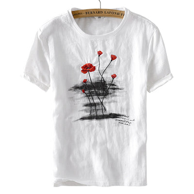Camiseta de Lino para Hombre - Colección Verano
