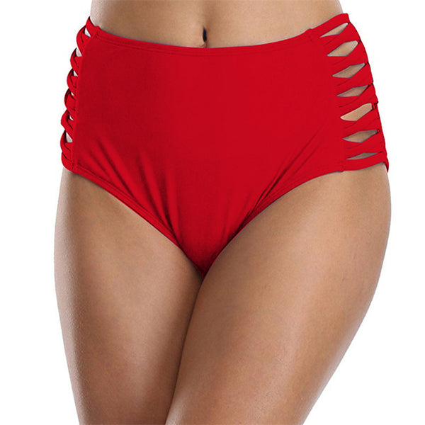 Shorts de Baño Mujer Diseño Calado Colores Sólidos