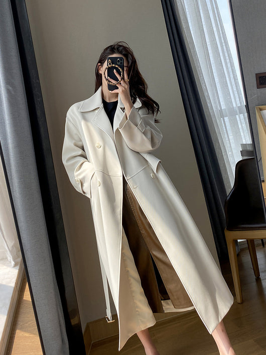 Abrigo Largo Cortavientos Blanco - Estilo Diosa Elegante - Image 4