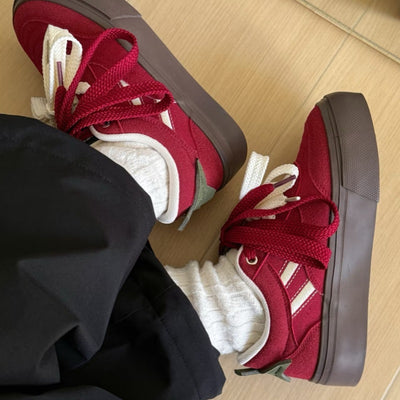 Zapatillas de Lona con Suela Gruesa - Casual Versátil para Estudiantes - Image 4