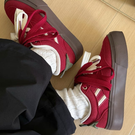 Zapatillas de Lona con Suela Gruesa - Casual Versátil para Estudiantes - Image 4