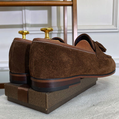 Zapatos de Cuero Gamuza Cuadrada para Hombre - Image 3