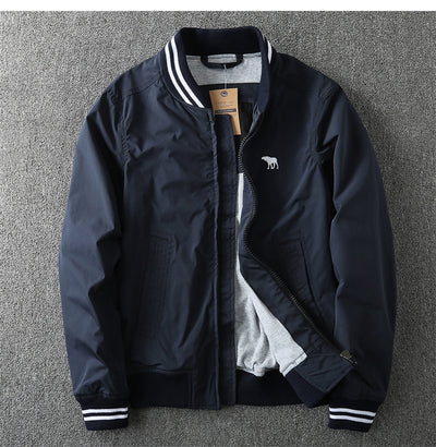 Chaqueta Bomber Cuello Alto Hombre Primavera Otoño - Image 5