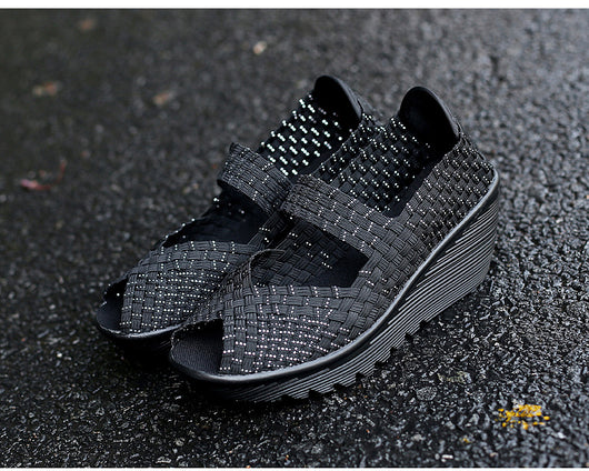 Zapatos Tejidos a Mano sin Cordones para Mujer - Comodidad Casual - Image 10