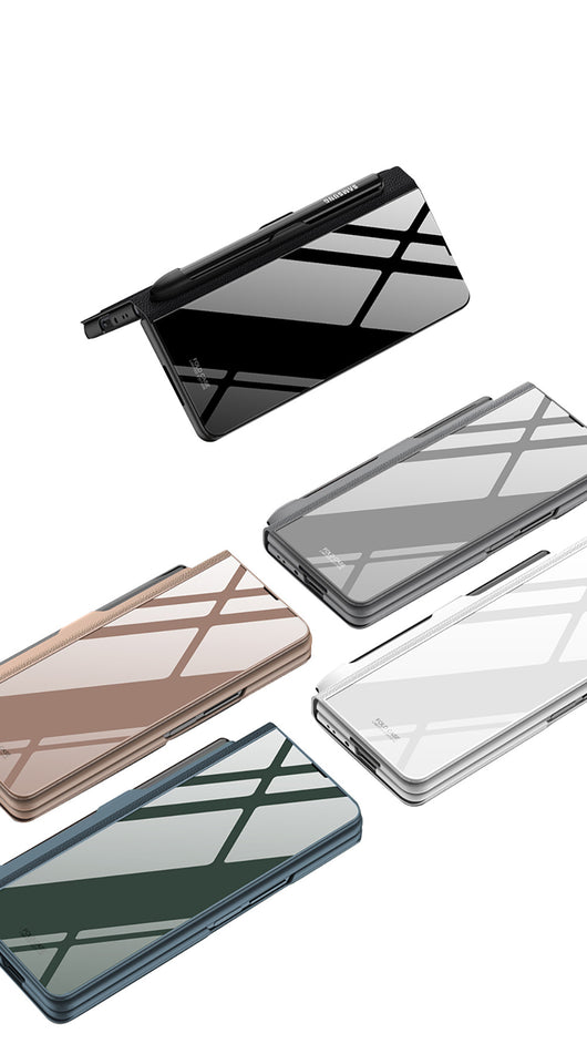 Funda de Cristal Protectora para Galaxy Z Fold5 - Diseño Flip Creativo - Image 43